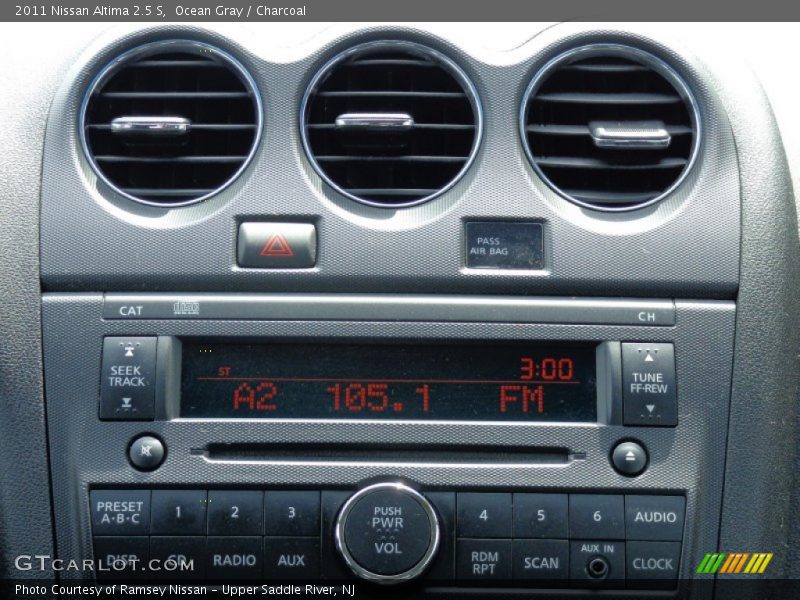 Ocean Gray / Charcoal 2011 Nissan Altima 2.5 S