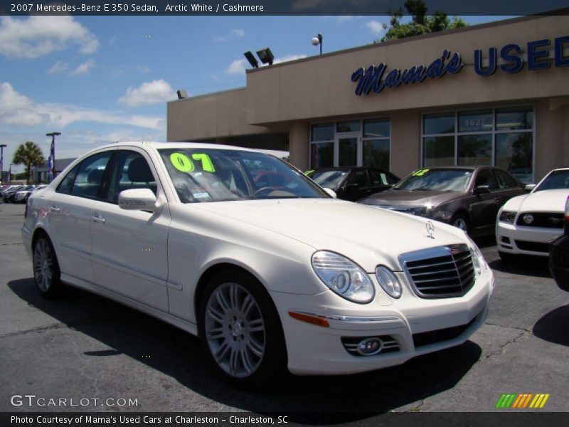 Arctic White / Cashmere 2007 Mercedes-Benz E 350 Sedan