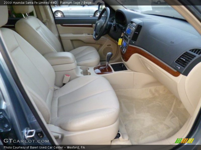  2009 Santa Fe Limited 4WD Beige Interior