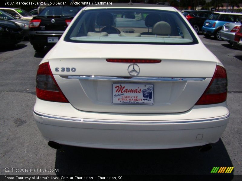 Arctic White / Cashmere 2007 Mercedes-Benz E 350 Sedan