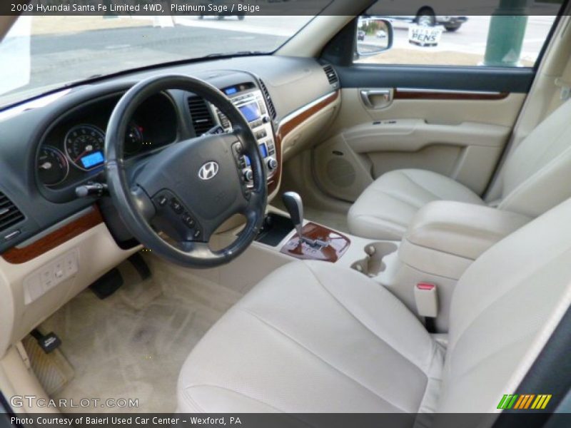 Beige Interior - 2009 Santa Fe Limited 4WD 