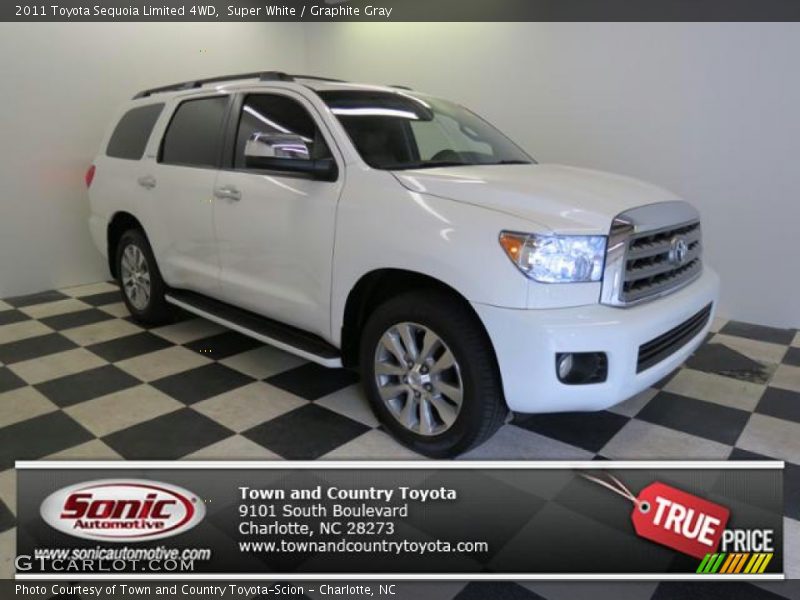 Super White / Graphite Gray 2011 Toyota Sequoia Limited 4WD