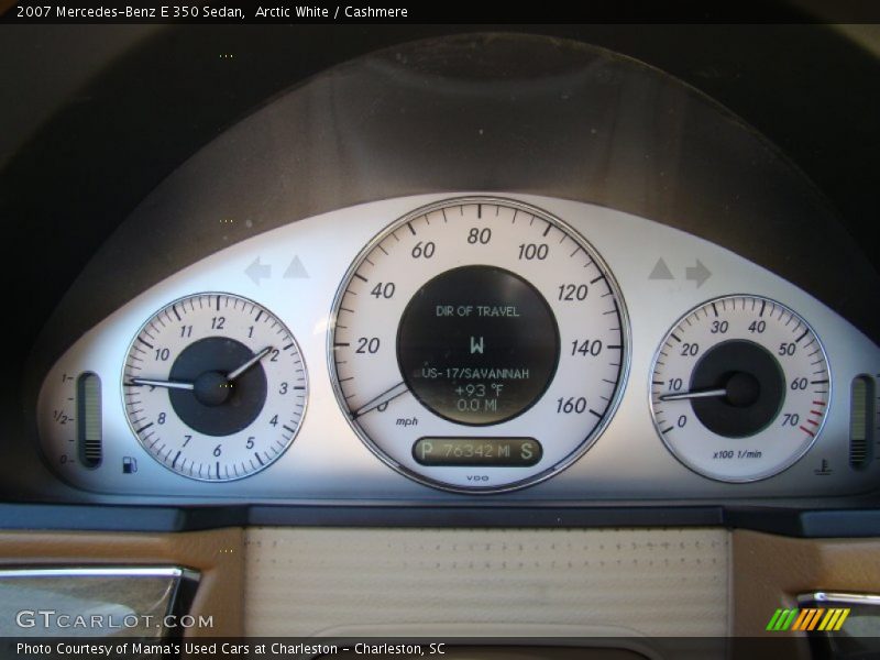 Arctic White / Cashmere 2007 Mercedes-Benz E 350 Sedan