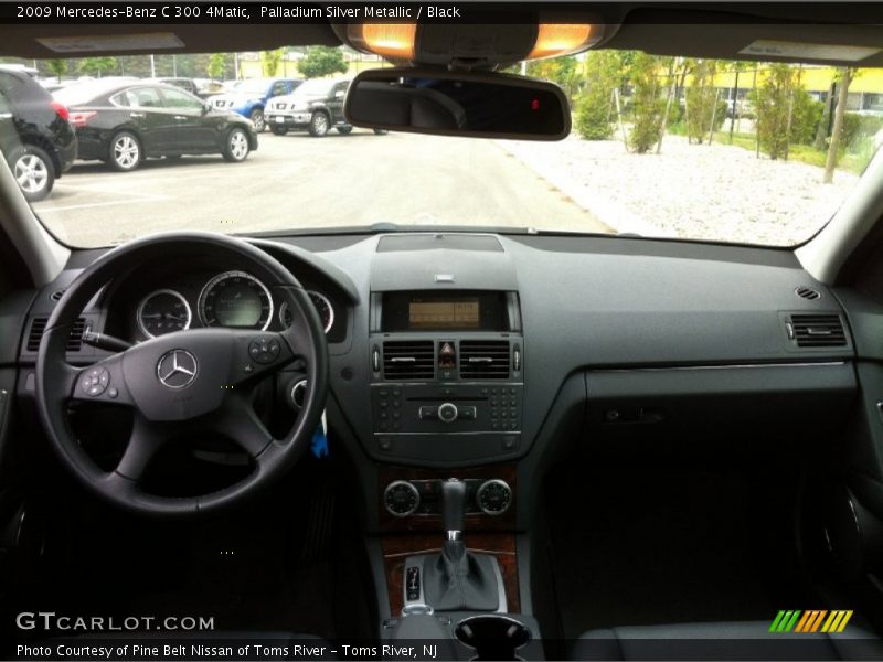 Palladium Silver Metallic / Black 2009 Mercedes-Benz C 300 4Matic