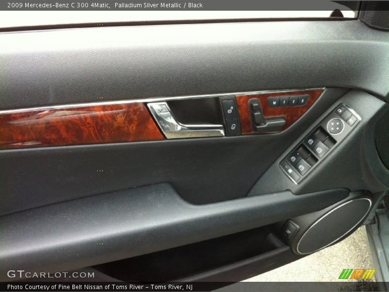 Palladium Silver Metallic / Black 2009 Mercedes-Benz C 300 4Matic