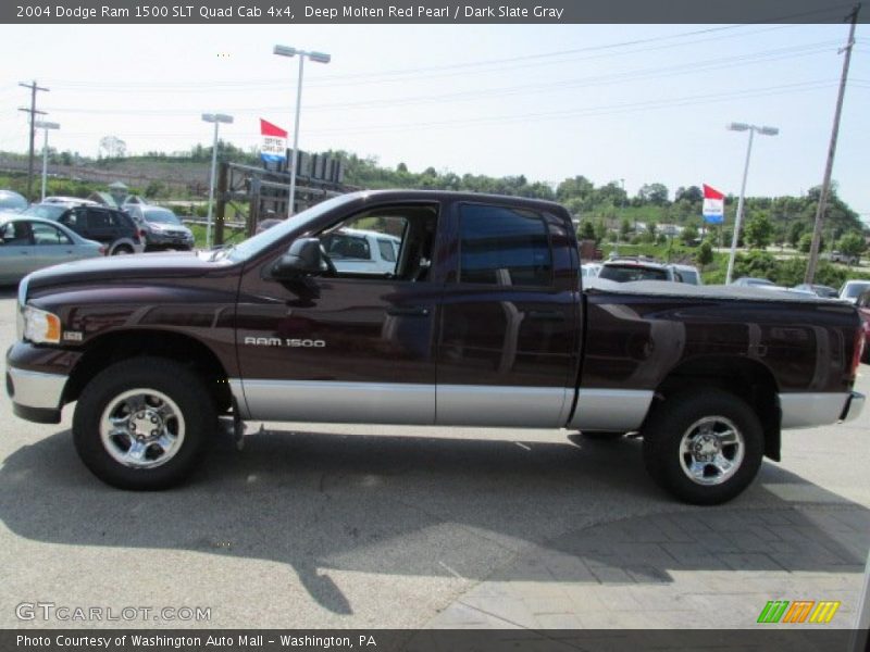 Deep Molten Red Pearl / Dark Slate Gray 2004 Dodge Ram 1500 SLT Quad Cab 4x4