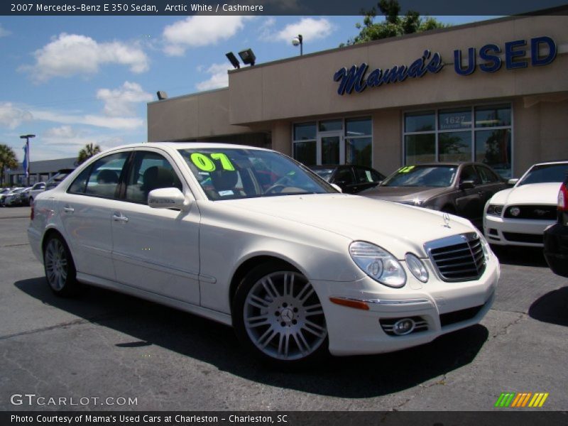 Arctic White / Cashmere 2007 Mercedes-Benz E 350 Sedan