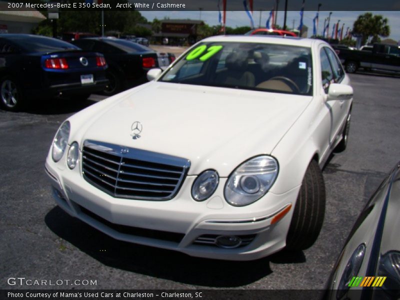 Arctic White / Cashmere 2007 Mercedes-Benz E 350 Sedan