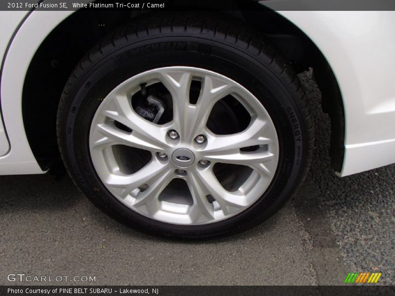 White Platinum Tri-Coat / Camel 2012 Ford Fusion SE