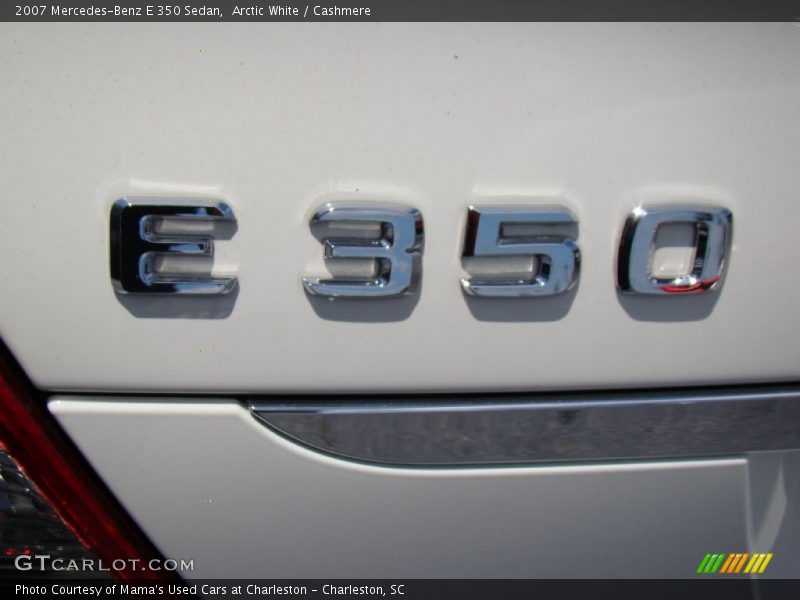 Arctic White / Cashmere 2007 Mercedes-Benz E 350 Sedan