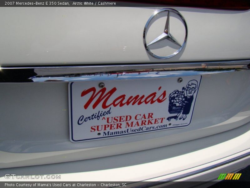 Arctic White / Cashmere 2007 Mercedes-Benz E 350 Sedan