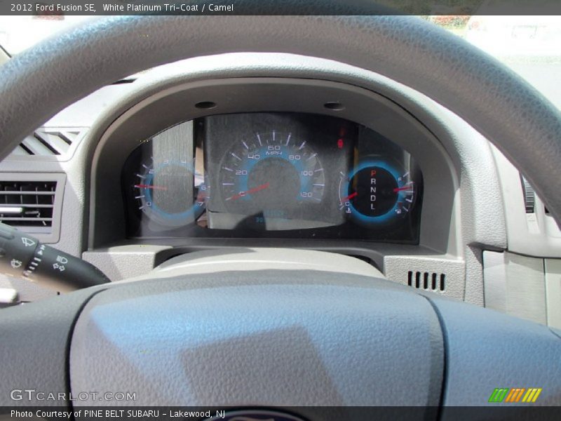 White Platinum Tri-Coat / Camel 2012 Ford Fusion SE