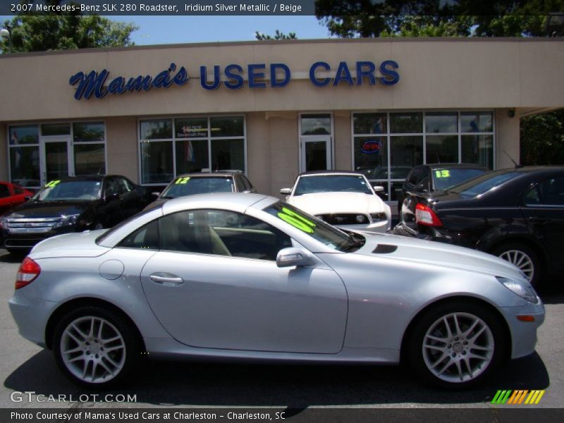 Iridium Silver Metallic / Beige 2007 Mercedes-Benz SLK 280 Roadster