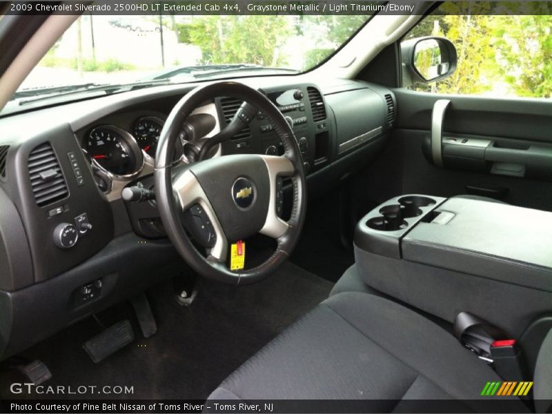Graystone Metallic / Light Titanium/Ebony 2009 Chevrolet Silverado 2500HD LT Extended Cab 4x4