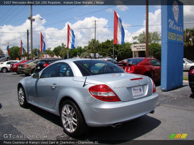 Iridium Silver Metallic / Beige 2007 Mercedes-Benz SLK 280 Roadster