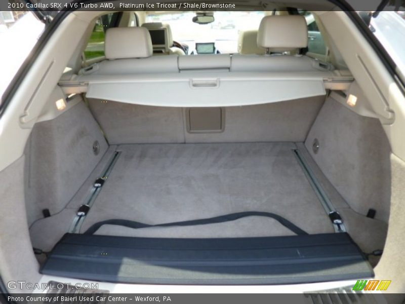 Platinum Ice Tricoat / Shale/Brownstone 2010 Cadillac SRX 4 V6 Turbo AWD