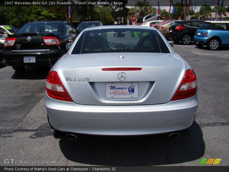 Iridium Silver Metallic / Beige 2007 Mercedes-Benz SLK 280 Roadster