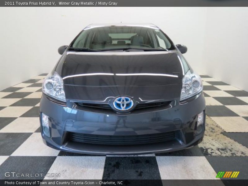 Winter Gray Metallic / Misty Gray 2011 Toyota Prius Hybrid V