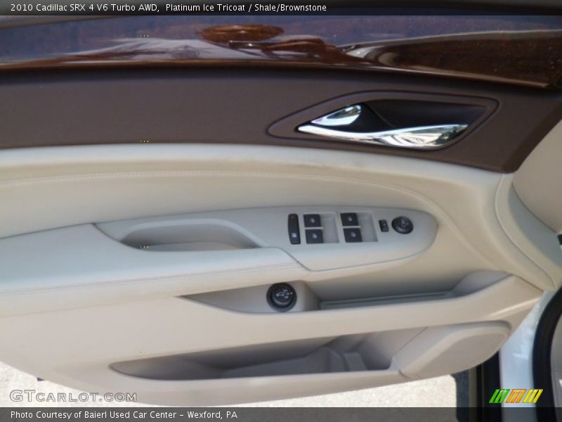 Platinum Ice Tricoat / Shale/Brownstone 2010 Cadillac SRX 4 V6 Turbo AWD
