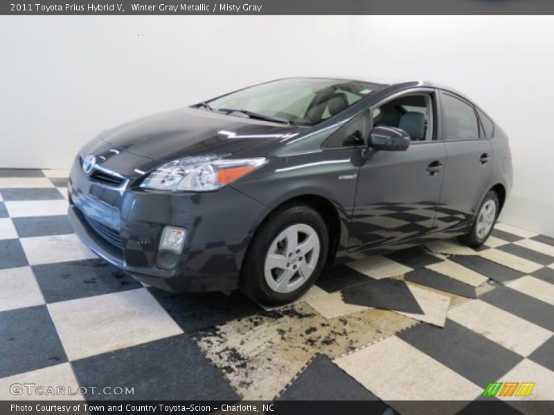 Winter Gray Metallic / Misty Gray 2011 Toyota Prius Hybrid V