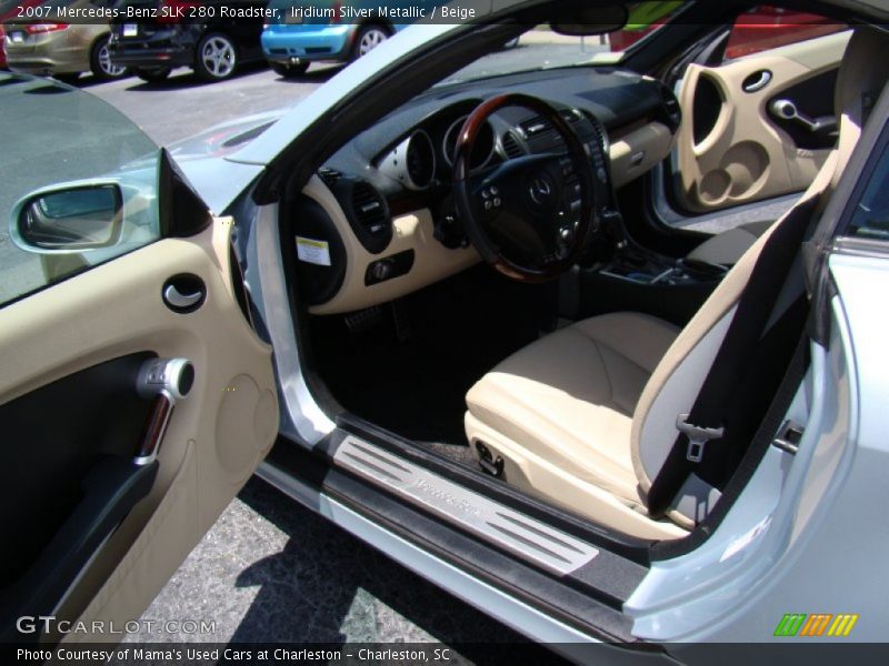 Iridium Silver Metallic / Beige 2007 Mercedes-Benz SLK 280 Roadster