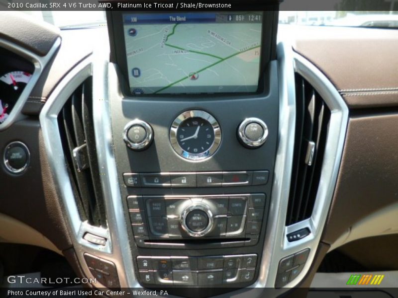 Platinum Ice Tricoat / Shale/Brownstone 2010 Cadillac SRX 4 V6 Turbo AWD