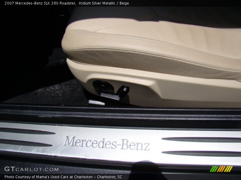 Iridium Silver Metallic / Beige 2007 Mercedes-Benz SLK 280 Roadster