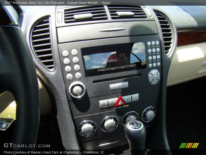 Controls of 2007 SLK 280 Roadster