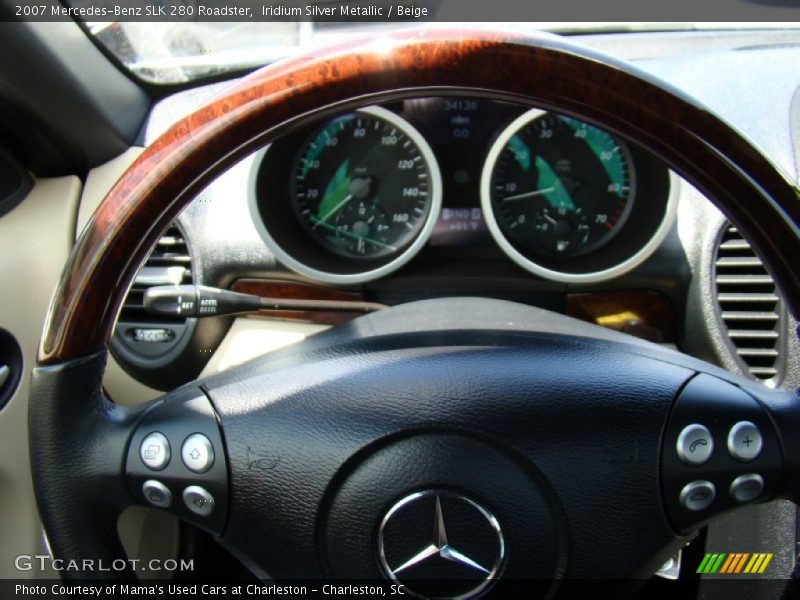 Iridium Silver Metallic / Beige 2007 Mercedes-Benz SLK 280 Roadster