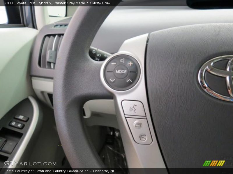 Winter Gray Metallic / Misty Gray 2011 Toyota Prius Hybrid V
