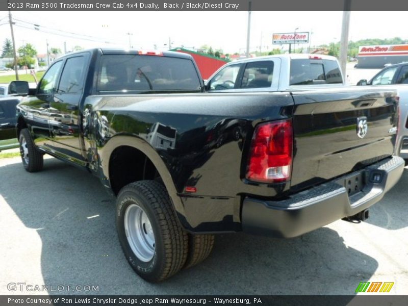 Black / Black/Diesel Gray 2013 Ram 3500 Tradesman Crew Cab 4x4 Dually