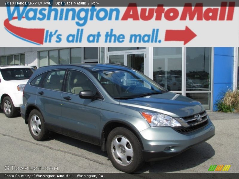 Opal Sage Metallic / Ivory 2010 Honda CR-V LX AWD