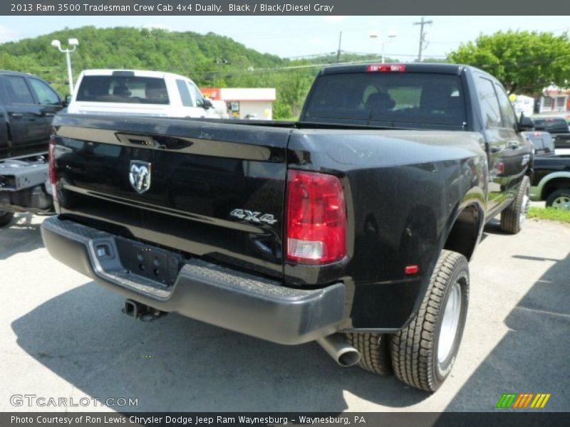 Black / Black/Diesel Gray 2013 Ram 3500 Tradesman Crew Cab 4x4 Dually