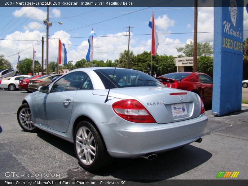 Iridium Silver Metallic / Beige 2007 Mercedes-Benz SLK 280 Roadster