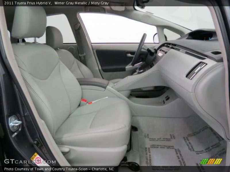 Winter Gray Metallic / Misty Gray 2011 Toyota Prius Hybrid V