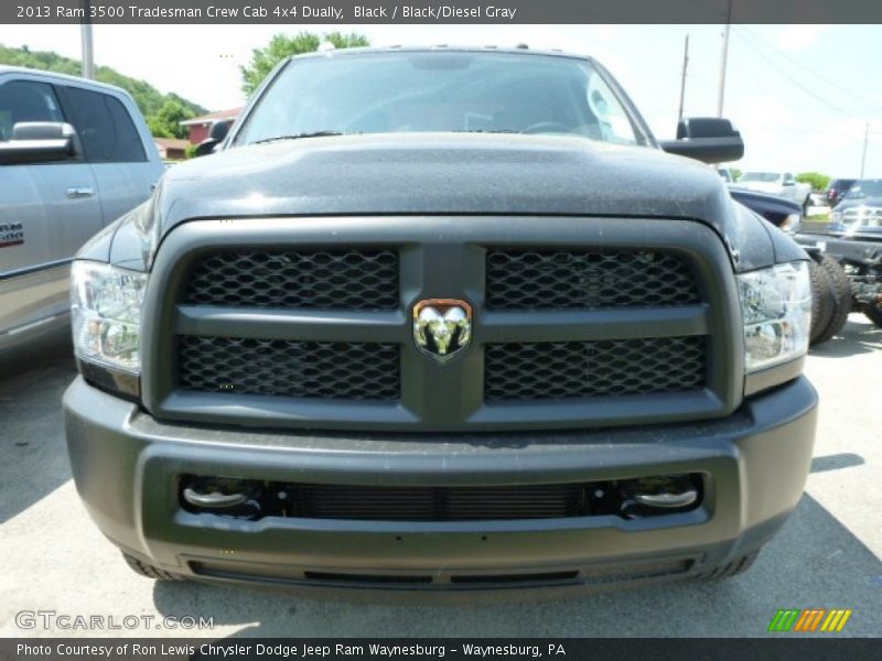 Black / Black/Diesel Gray 2013 Ram 3500 Tradesman Crew Cab 4x4 Dually