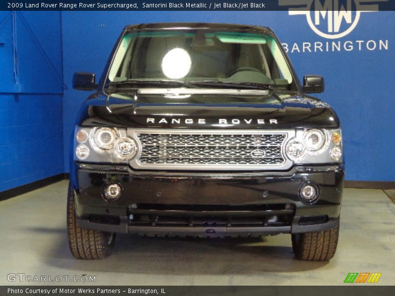 Santorini Black Metallic / Jet Black/Jet Black 2009 Land Rover Range Rover Supercharged