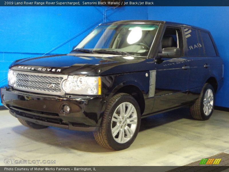 Santorini Black Metallic / Jet Black/Jet Black 2009 Land Rover Range Rover Supercharged