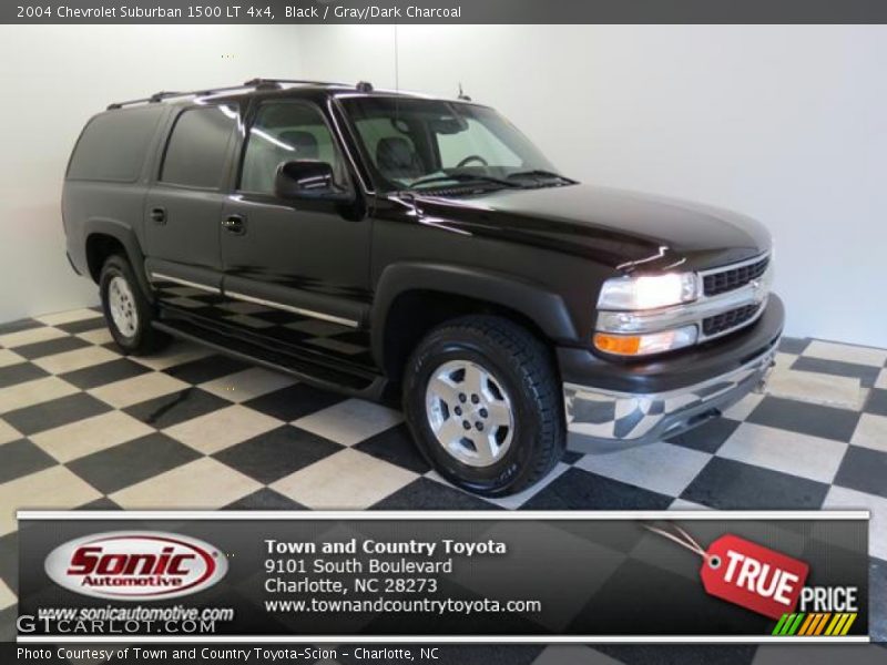 Black / Gray/Dark Charcoal 2004 Chevrolet Suburban 1500 LT 4x4