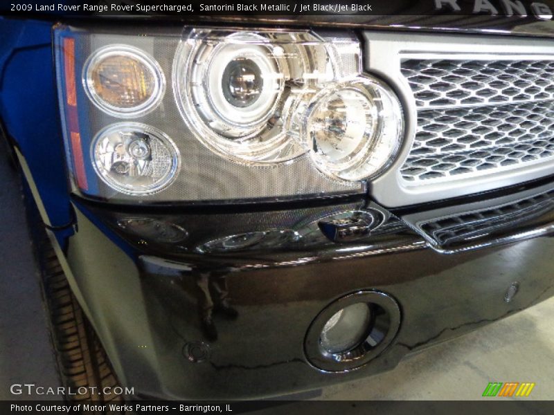 Santorini Black Metallic / Jet Black/Jet Black 2009 Land Rover Range Rover Supercharged