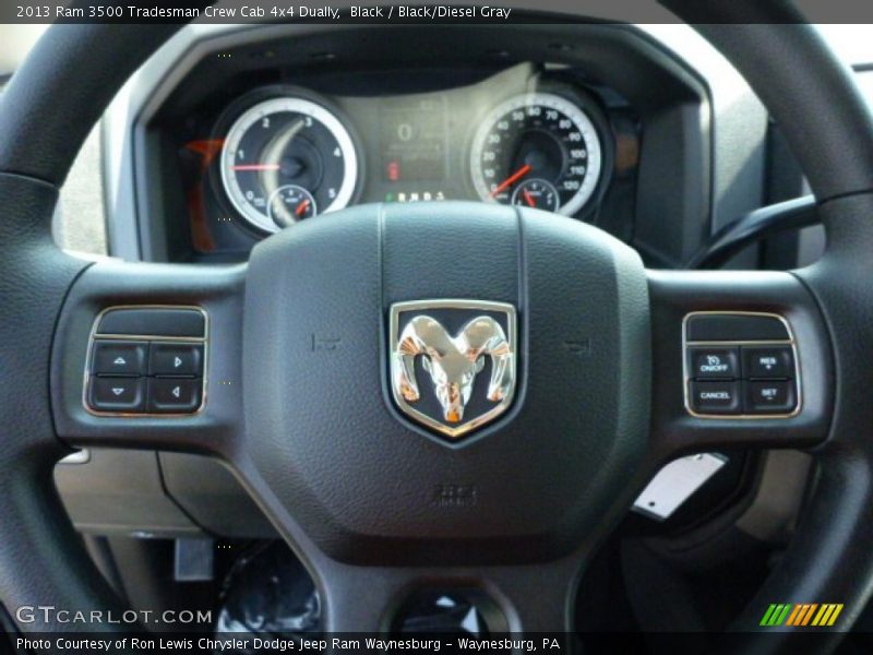Black / Black/Diesel Gray 2013 Ram 3500 Tradesman Crew Cab 4x4 Dually