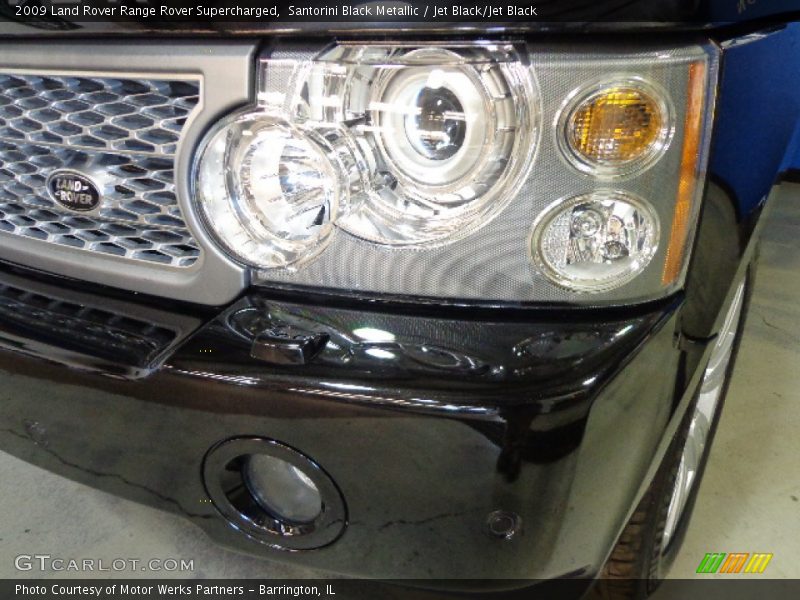 Santorini Black Metallic / Jet Black/Jet Black 2009 Land Rover Range Rover Supercharged