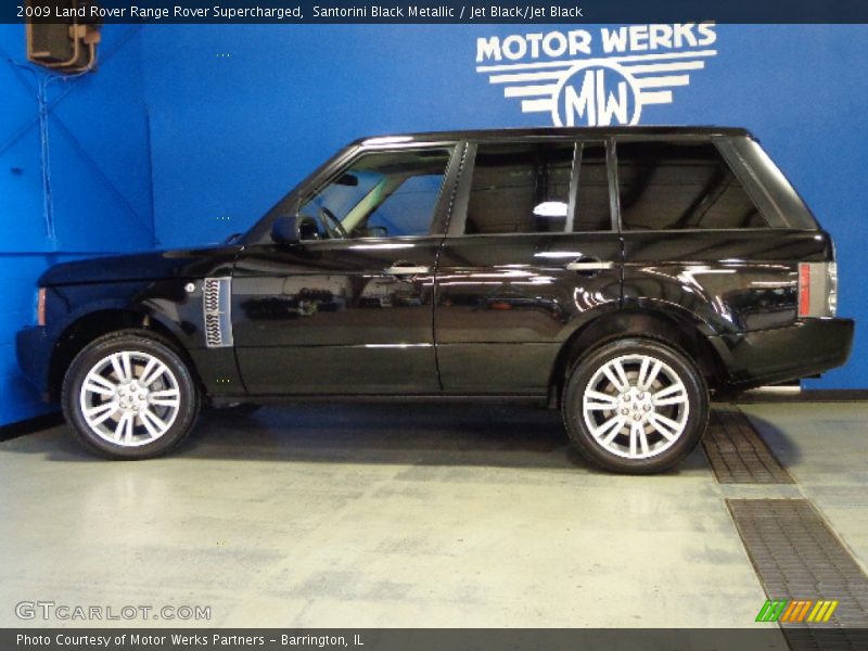 Santorini Black Metallic / Jet Black/Jet Black 2009 Land Rover Range Rover Supercharged