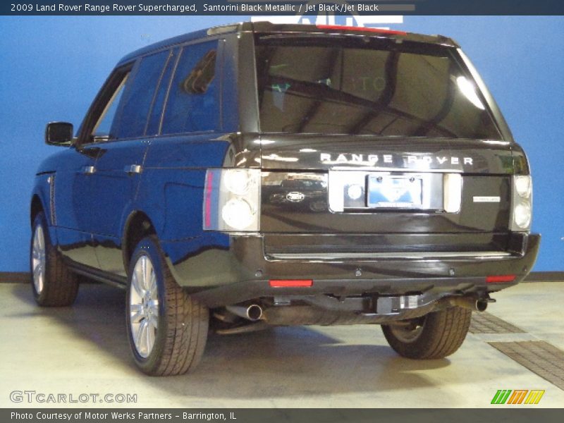 Santorini Black Metallic / Jet Black/Jet Black 2009 Land Rover Range Rover Supercharged