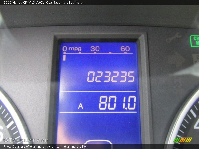 Opal Sage Metallic / Ivory 2010 Honda CR-V LX AWD