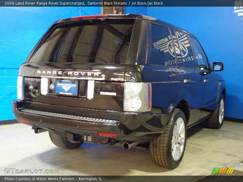 Santorini Black Metallic / Jet Black/Jet Black 2009 Land Rover Range Rover Supercharged