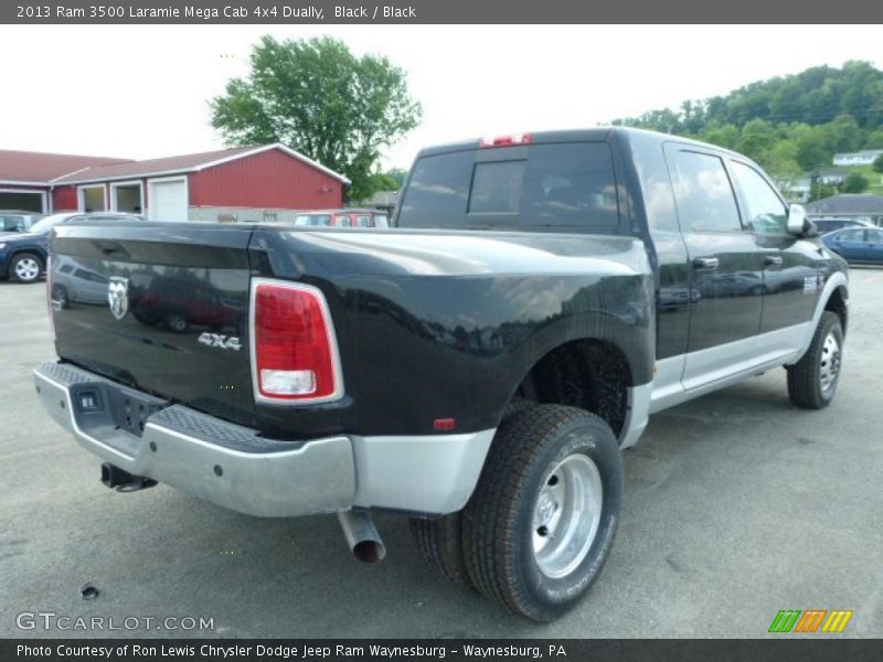 Black / Black 2013 Ram 3500 Laramie Mega Cab 4x4 Dually