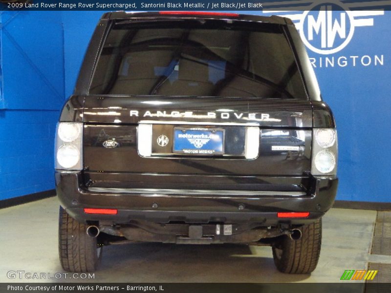Santorini Black Metallic / Jet Black/Jet Black 2009 Land Rover Range Rover Supercharged