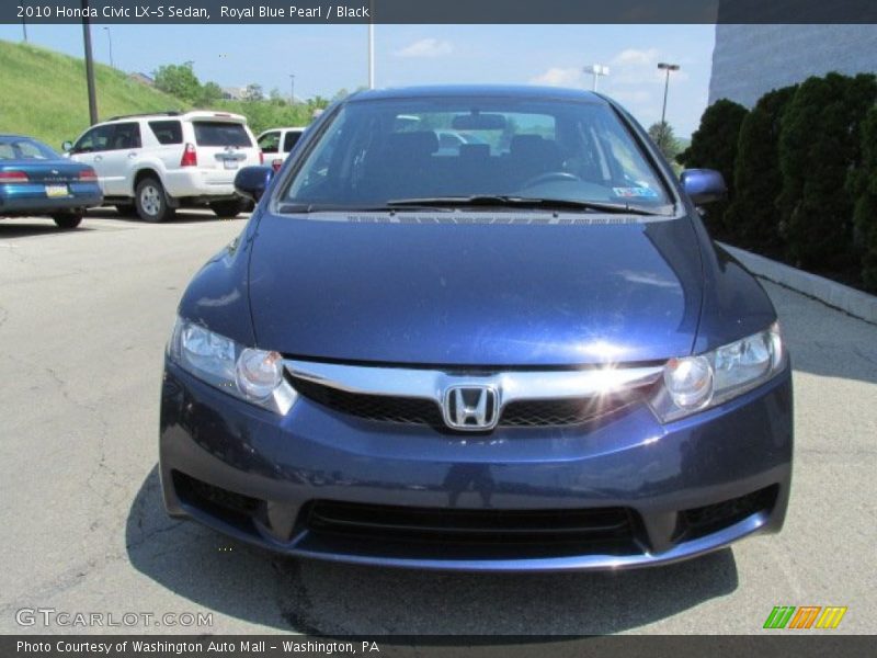 Royal Blue Pearl / Black 2010 Honda Civic LX-S Sedan