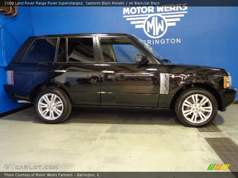 Santorini Black Metallic / Jet Black/Jet Black 2009 Land Rover Range Rover Supercharged